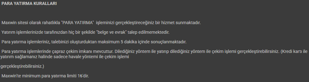 maxwin yatırım ilkeleri